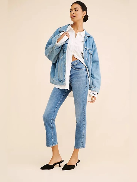 Frame Denim Denim - FRAME Le High Straight Medium Wash Jeans